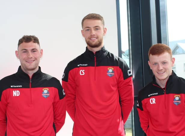 ICELAND BOUND: Connor Simpson (above centre) has signed for Icelandic club Kordrengir
