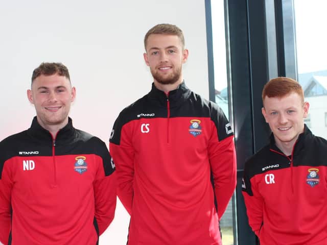 ICELAND BOUND: Connor Simpson (above centre) has signed for Icelandic club Kordrengir