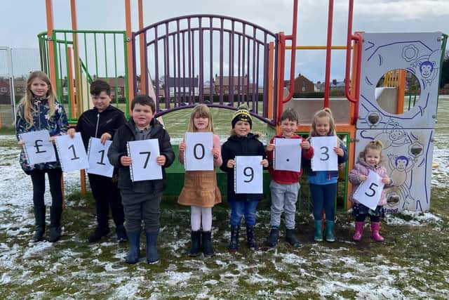 Picture shows, from left, Evie, Logan, Ethan, Shaye, Bobby, Harry, Gracie and Matilda.