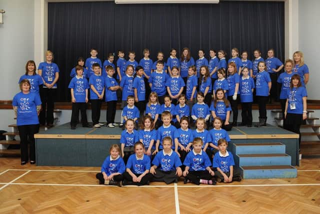 Hilderthorpe Primary School pupils prepare for the Rock Challenge rehearsals in 2013. Do you recognise any of the youngsters in the photograph which was taken by Paul Atkinson? (PA1306-11a)