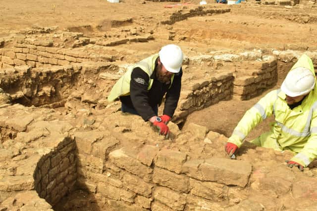 Archaeologists work on the foundations (photo: MAP Archaeology)