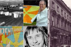Photo montage includes ex-Penthouse DJ Mat Watkinson and owner Pete Adams, now Swami Dhyan Rahim.