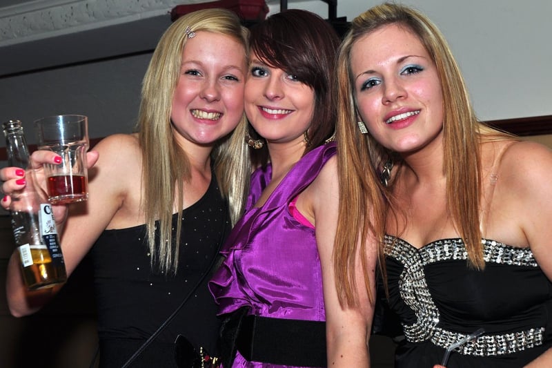 Kelly, Lisa and Chloe enjoy their night out in 2010.