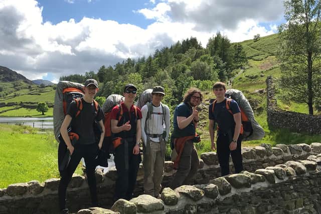 Some of the Scarborough Sixth Form students who took part in the expedition in memory of the Duke of Edinburgh on Saturday