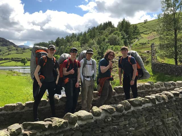 Some of the Scarborough Sixth Form students who took part in the expedition in memory of the Duke of Edinburgh on Saturday