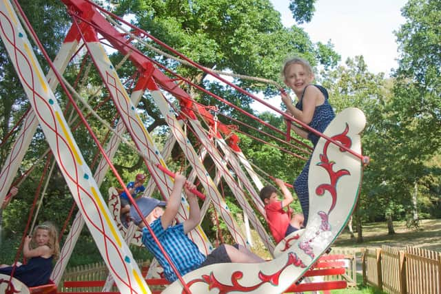 Fun on the swingboats