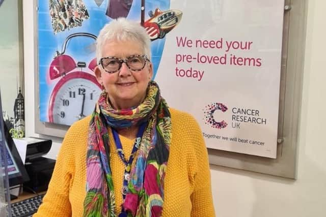 Shop volunteer, Ann Broadley