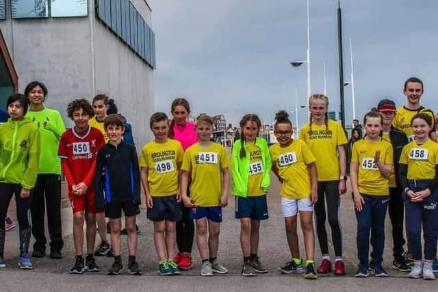 The juniors line up for Brid Road Runners.
PHOTO BY TCF PHOTOGRAPHY