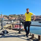 Josh taking his first rest day in Whitby