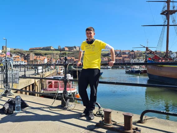 Josh taking his first rest day in Whitby