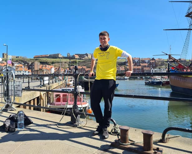 Josh taking his first rest day in Whitby