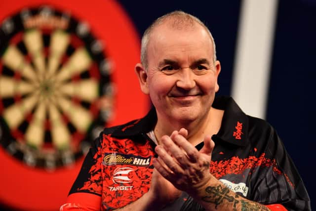 THE POWER: Darts legend Phil ‘The Power’ Taylor will play at Scarborough Spa on Saturday February 5 2022. PICTURE: GETTY IMAGES