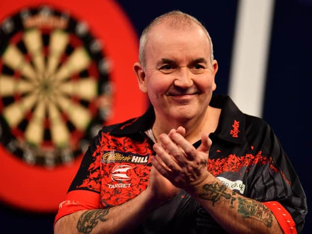THE POWER: Darts legend Phil ‘The Power’ Taylor will play at Scarborough Spa on Saturday February 5 2022. PICTURE: GETTY IMAGES