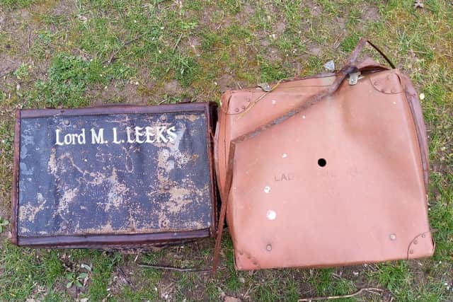 The suitcases that Mick found.