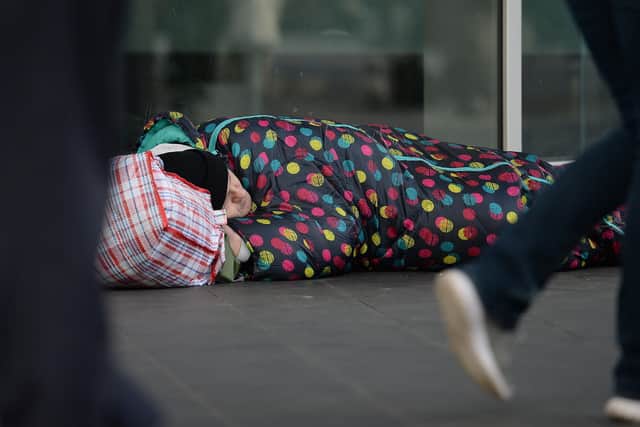 Nationally, the number of people identified as homeless has risen slightly, as Shelter says there is a clear danger of the problem worsening further when pandemic measures are lifted. Photo: PA Images
