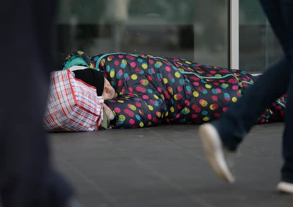 Nationally, the number of people identified as homeless has risen slightly, as Shelter says there is a clear danger of the problem worsening further when pandemic measures are lifted. Photo: PA Images