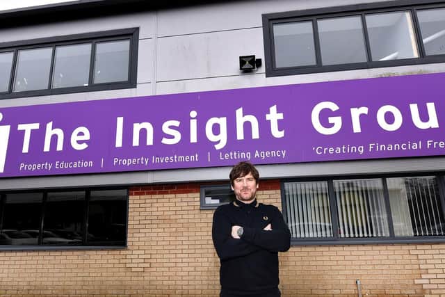Group Operations Manager Tim Howley outside The Insight Group's new HQ.