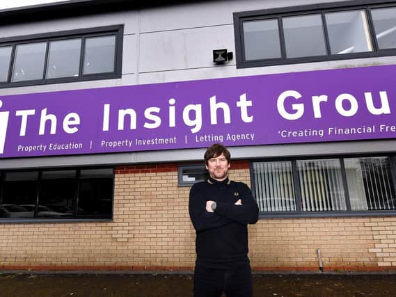 Group Operations Manager Tim Howley outside The Insight Group's new HQ.