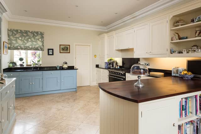 The bespoke kitchen in the property