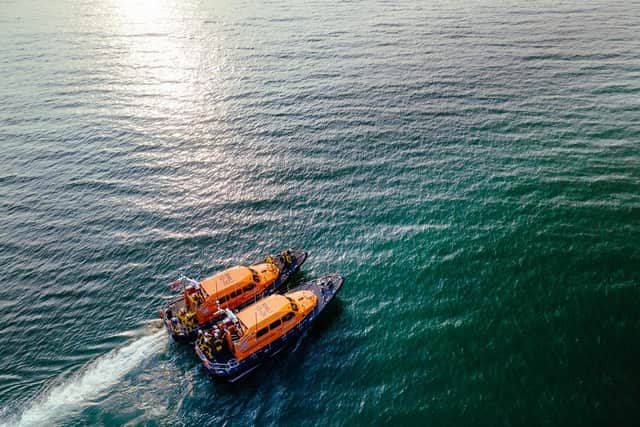 RNLI Scarborough lifeboats as charity reveals it saved 349 lives in 2020. Picture: Erik Woolcott/RNLI Scarborough
