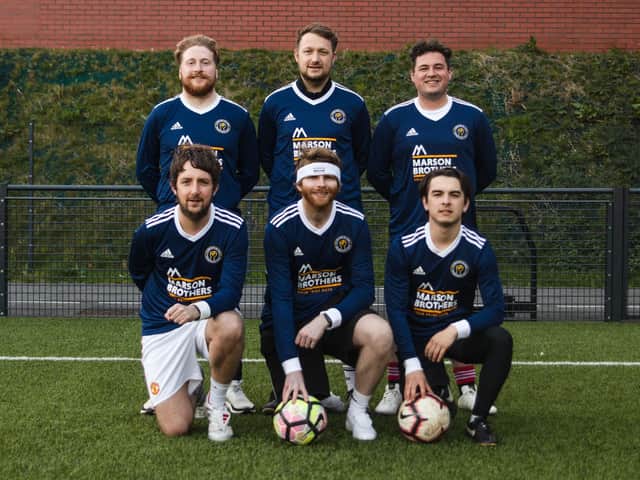 CHARITY EFFORT: Some of the new charity shirts for Andys Man Club
