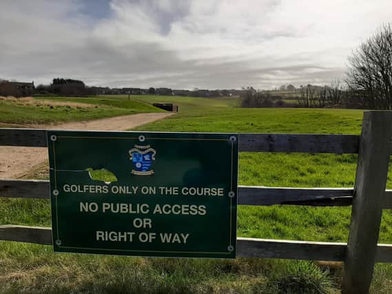 An area of land at Whitby Golf Club earmarked for potential housing development in the Local Plan.