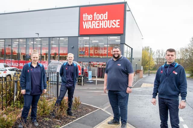 Staff at The Food Warehouse in Whitby, which has just opened.