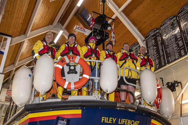 Six volunteer sailed the lifeboat to Lowestoft