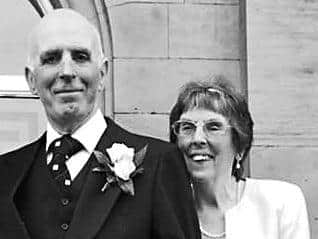 John and Sylvia on their wedding day.