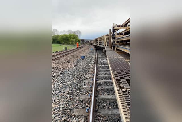Picture from the scene of the derailment. (Photo: Leeds City Station)