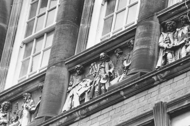 A relief panel by the sculptor Henry Charles Fehr.