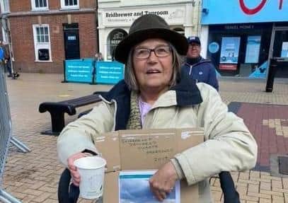 Climate Change campaigner Barbara Atherton.