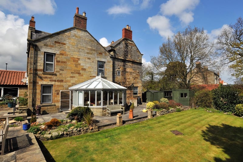 Rear view of The Old Vicarage with the conservatory