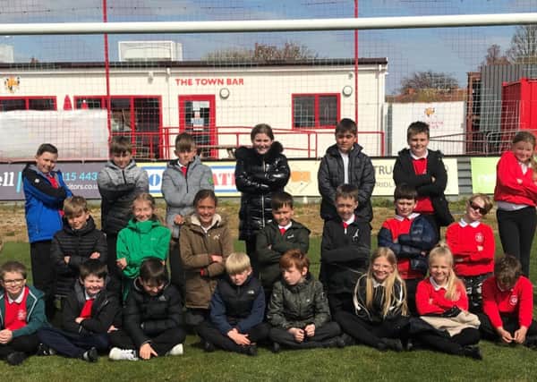 Year 5 pupils from New Pasture Lane School recently enjoyed a visit to Bridlington Town FC.