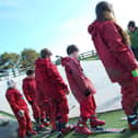 Youngsters learn to ski at East Barnby Outdoor Centre.