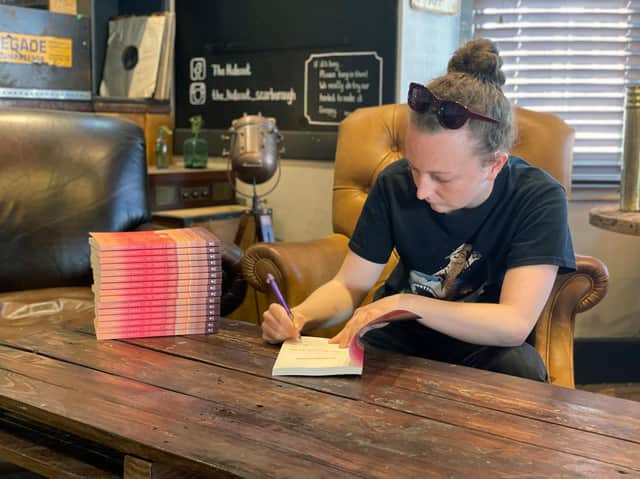Hannah book signing.