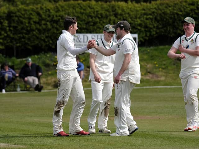 Flixton celebrate a wicket
PHOTO BY RICHARD PONTER