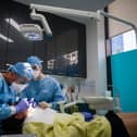 Dentists working through the pandemic in London. (Photo: Getty / Leon Neal)