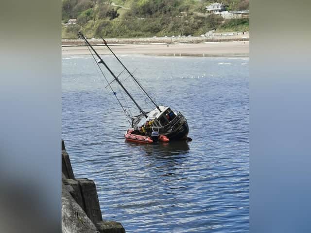 Scarborough's RNLI rescued one person from the yacht. (Photo: Richard Coulson)