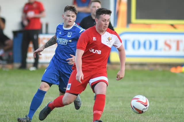Archie Brown notched for Brid Town Reserves in their 4-3 win at Sproatley.