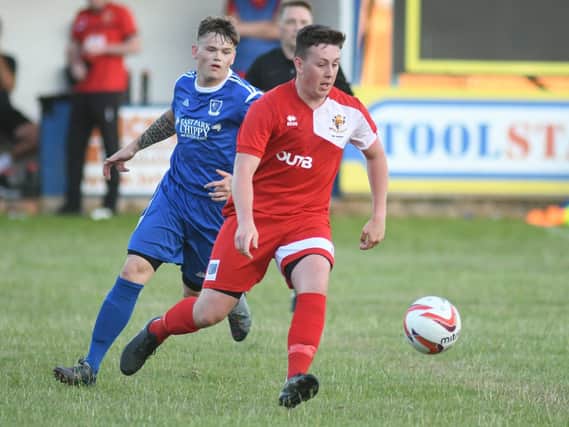 Archie Brown notched for Brid Town Reserves in their 4-3 win at Sproatley.