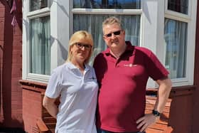 Angela and James Rusden, owners of The Toulson Court Bed and Breakfast in Scarborough, which Tripadvisor has named the best B&B in the world