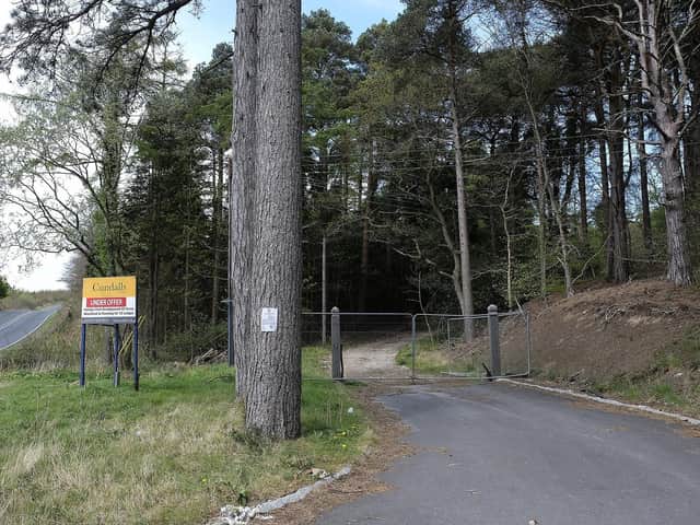 The entrance to the site, at the former Cloughton sawmill.