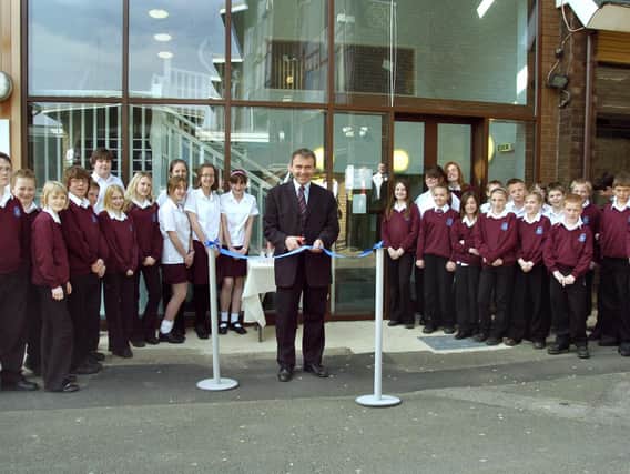 Scarborough and Whitby MP Robert Goodwill was on hand to open the new maths block at Graham School.