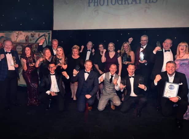 The 2019 awards winners, on a great night at Scarborough Spa.