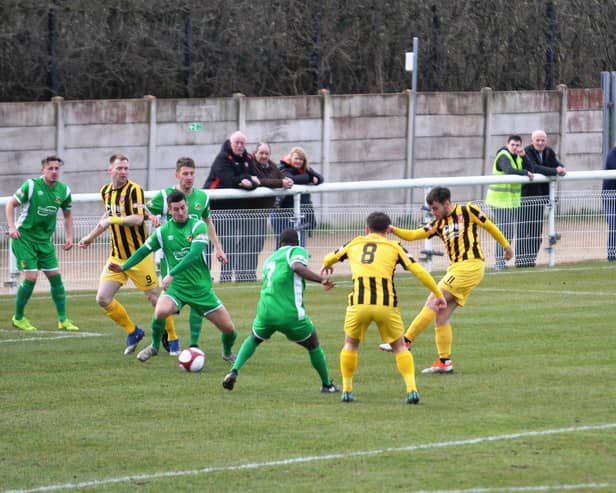 Luke Lofts nets for Scarborough Athletic