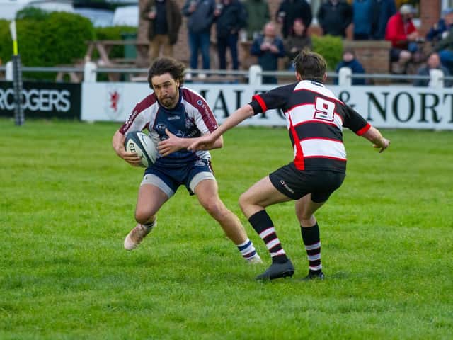Tom Harrison scored a try for Scarborough RUFC in the loss at Malton & Norton.
PHOTOS BY ANDY STANDING