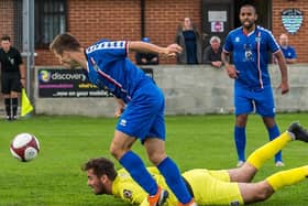 Whitby Town score in last season's friendly with York City.