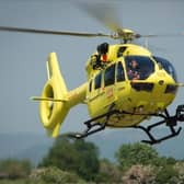 Stock image of the Yorkshire Air Ambulance.