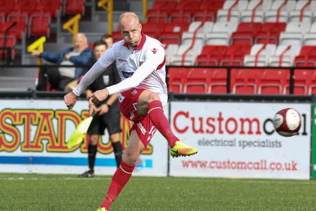 Neal Bishop playing for Boro in the 2020-21 season

Photo by Morgan Exley